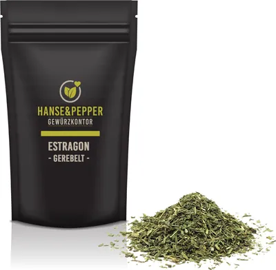 Produktbild von 250g Estragon getrocknet gerebelt Kräuter in Spitzenqualität - Gourmet Serie