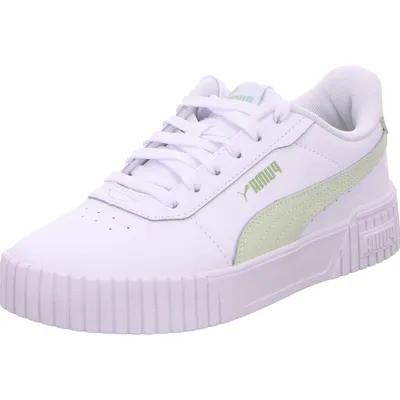 Produktbild von Puma Carina 2.0 JR Kinder Sneaker Leder Schuhe 386185 15 Weiß , Schuhgröße:37.5 EU
