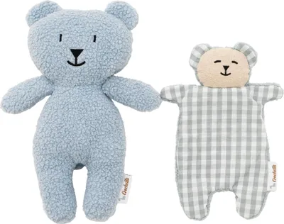 Image de Crochetts Set ours en peluche et doudou 4037_D