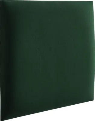 Produktbild von RAVIO Wandpaneel Gepolstert Wandpolster Kopfteil für Betten Wandverkleidung Wandpolsterung Wanddeko 3D Wandkissen Polsterpaneele (50 x 50 cm, Farbe: Flaschengrün - Mono 227)