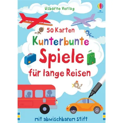 Produktbild von 50 Karten: Kunterbunte Spiele für lange Reisen