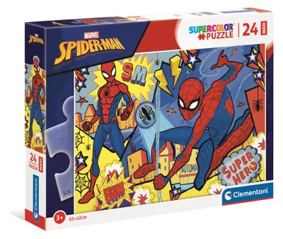 Produktbild von Clementoni Puzzle 24 Maxi SuperKolor SpiderMan 24216