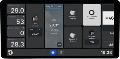 Obrázok produktu pre Shelly · Podomietkový · „Wall Display X2i Silver“ · WLAN · Strieborný