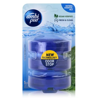 Produktbild von Ambi Pur WC-Frische Fresh Water & Mint Nachfüller 3x55ml (1er Pack)
