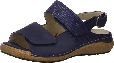 Produktbild von Waldläufer Sandaletten, mit Tieffußbett in blau, Gr. 5