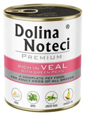 Zdjęcie produktu dla Mokra karma dla psa DOLINA NOTECI BOGATA W cielęcinę z groszkiem 800g