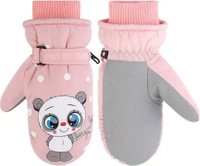 Produktbild von Winter Ski Handschuhe, Wasserdicht, 2-5 Jahre, Plüschgefüttert, für Kleinkinder Mädchen