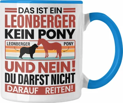 Produktbild von Trendation - Leonberger Hund Tasse Geschenk Lustiger Spruch Leonberger Besitzer (Blau)
