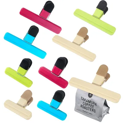 Image de Lot de 8 clips de fermeture pour sacs de snacks et de céréales