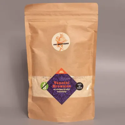 Produktbild von Glutenfreie Weihnachtliche Brownies mit Mandelmehl und Schokolade Backmischung
