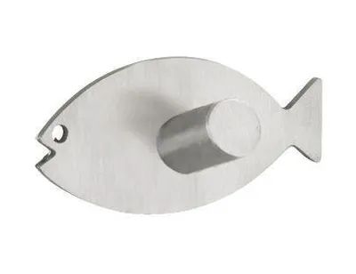 Produktbild von Wenko Wandhaken Fish Edelstahl, chrom, 2er-Set