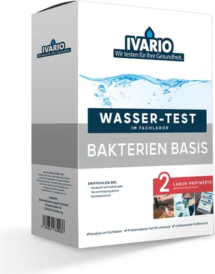 Produktbild von Ivario Wassertest Bakterien Basis, Test auf E.-Coli und coliforme Keime
