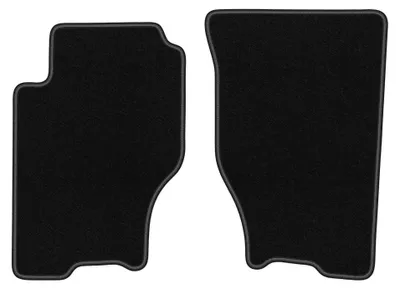 Imagen del producto de Alfombrillas delanteras de moqueta para Kia Sorento I 2003-2009 (SUV) – 2 piezas, negras, a medida – Wielganizator BASIC