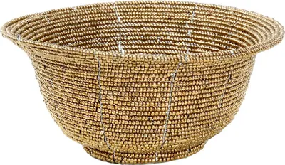Image de Panier perles doré 13x13x5cm