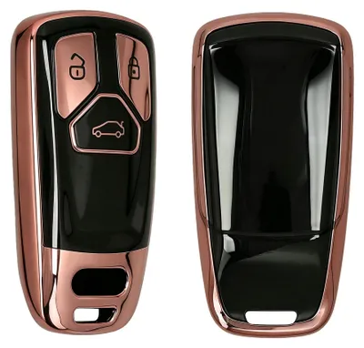 Produktbild von kwmobile Schlüsselhülle für Audi 3-Tasten Smartkey Autoschlüssel (nur Keyless Go) Hülle - Autoschlüssel Schlüssel Hülle aus TPU Silikon -