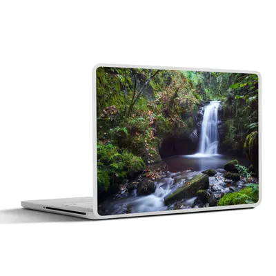 Produktbild von MuchoWow® Laptop Aufkleber Sticker Cover Wasserfall - Natur - Wasser 30x22 cm - Laptop-Sticker