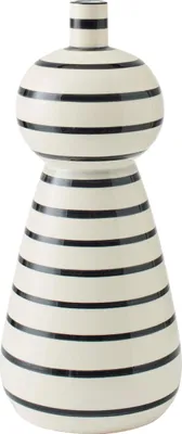 Produktbild von J-Line Vase Keramik Schwarz/Weiß