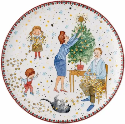 Zdjęcie produktu dla Hutschenreuther Sammelkollektion 2024 Teller 22 cm Weihnachtsleuchten Zeitlich limitierte Edition 02476-727474-10862