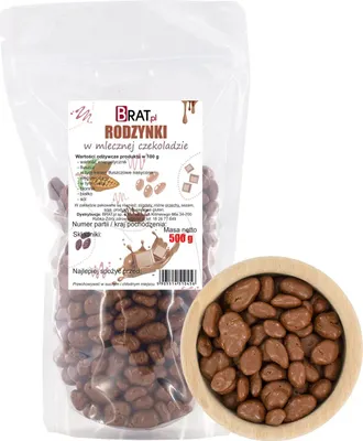 Zdjęcie produktu dla Rodzynki w mlecznej czekoladzie 500g