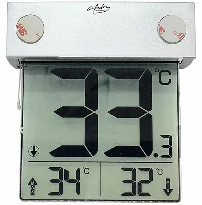 Image de Thermomètre numérique solaire pour fenêtre