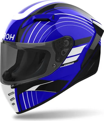 Produktbild von Airoh Connor Achieve Helm, blau/schwarz/weiß, M (57/58)