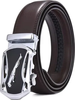 Obrázek produktu pro Stylový opasek BR-34903 - Hnědá/Stříbrná pro muže KP34903