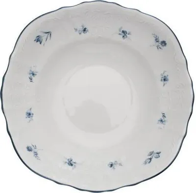 Produktbild von Thun 1794 Kompottschale, 25 cm, tschechisches Porzellan, Bernadotte, blaue Rosen, Thun
