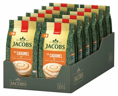 Immagine prodotto di Jacobs Typ Caramel Cappuccino, Instantkaffee, löslicher Kaffee, Nachfüllbeutel, 12 x 360 g