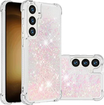 Produktbild von Samsung Galaxy S25 / S24 Hülle - Coverup Liquid Glitzer Back Cover - Pink