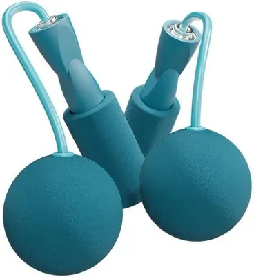 Produktbild von Springtouw mit doppelten Kugellagern und Gewichten, ohne Band, Geeignet für Fitness-Tests, Geeignet für Erwachsene, Studenten und Kinder.