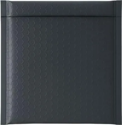 Obrázok produktu pre Poštová taška z kovu s bublinkovou fóliou 165 x 165 mm, grafitová farba, na darčeky