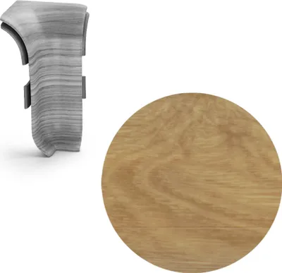 Obrázok produktu pre AP28 vnútorný roh pre soklovú lištu NGF56, PVC dub galský, 56 mm, 1 ks
