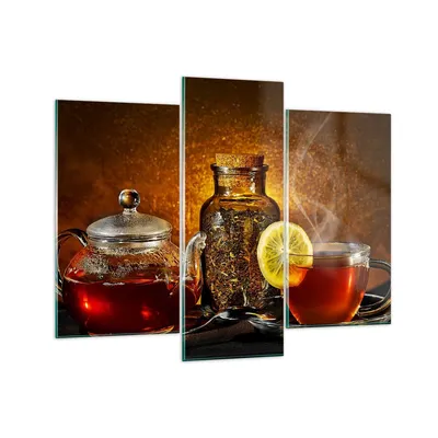 Produktbild von Bilder auf glas - Asien tee geschmack gesundheit - 130x100cm - Glasbilder - Wandbilder - Kunstdruck - zum Aufhängen bereit - Wanddekoration aus Glas - Glas Bilder - Wandbild auf Glas - GCB130x100-2434