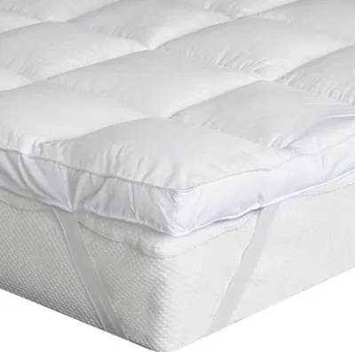 Productafbeelding van Zachte matrastopper van microvezel, 150 x 200 cm, wit