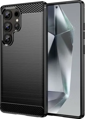 Produktbild von König Design Hülle kompatibel mit Samsung Galaxy S25 Ultra Kunststoff Soft Handyhülle - Handy Case Schwarz
