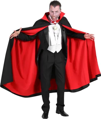 Produktbild von Dracula Cape schwarz-rot