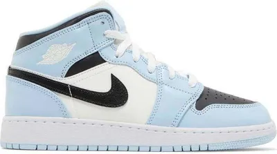 Produktbild von Air Jordan 1 Mid Ice Blue (GS) - EU: 38.5