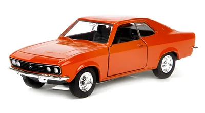 Produktbild von OPEL Manta A 1970 Modellauto 12cm aus Metall mit Rückzug Modell Auto Spielzeugauto WELLY Spielzeug Kinder Geschenk 51 (Orange)