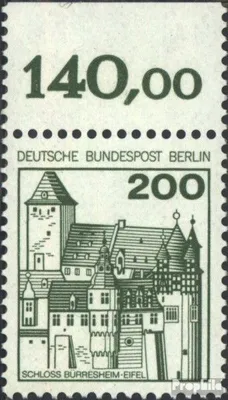 Produktbild von Briefmarken Berlin (West) 1977 Mi 540A Oberrandstück postfrisch Burgen und Schlösser