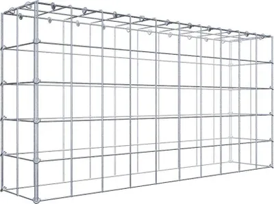 Produktbild von Anbaugabione Typ 3 100 cm x 50 cm x 20 cm (L x H x T), Maschenweite 10 cm x 10 cm, C-Ring