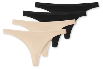 Produktbild von Schiesser Damen String 4-Pack Serie 95-5 - mix1 - Größe 36