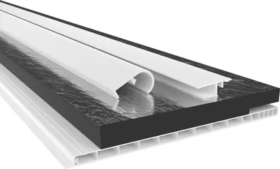 Produktbild von HEXIM PVC Rollladenkastendeckel Komplettset, Rollladenkastendeckel, Aufnahmeprofil & Rollladentraverse, Länge: 1000 - 2000mm, Breite: 120 - 320mm, Rolladen Verschlussdeckel (220mm x 1,6 Meter)