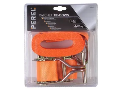 Produktbild von Perel ARAT3, Orange, Polyester, 1000 kg, Stahl, Verzurren, 2000 kg