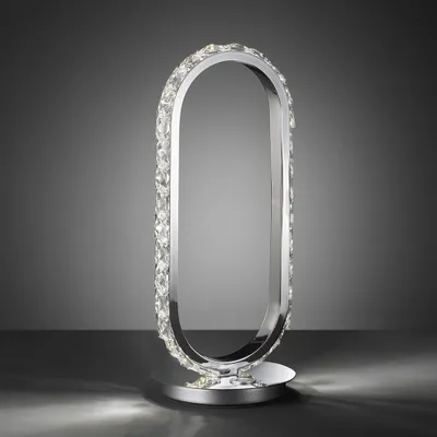 Produktbild von Wofi LED Tischleuchte Harley Metall/Silber 9W 650lm warmweiß 3000K 3-Stufen dimmbar