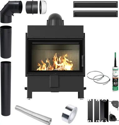 Immagine prodotto di Stufa a legna Inserto LUCY 14 kW fi 200 Nero EKO