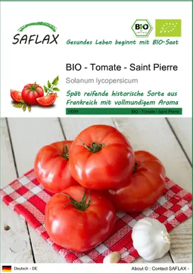 Produktbild von SAFLAX - BIO - Tomate - Saint Pierre - Solanum lycopersicum - 15 Samen
