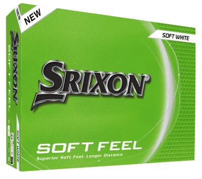 Produktbild von Srixon Soft Feel Golf Balls – Soft Feel Golfbälle mit FastLayer Core & 338 Speed Dimple Pattern Soft Feel Pure White