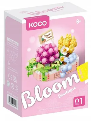Obrázek produktu pro KOCO Růžové Stavebnice Sukulentů - 249 kusů pro dětskou kreativitu