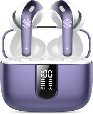 Produktbild von In Ear Kopfhörer Kabellos Bluetooth 5.3 mit 50H Tiefer Bass, Kopfhörer Noise Cancelling Earbuds mit 4 ENC Mic, IPX10 Wasserdicht Ohrhörer