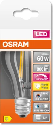 Produktbild von LED Komfort Standard Fil 806lm 7W/927 (60W) E27 dim